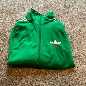 Men’s small green adidas track jacket